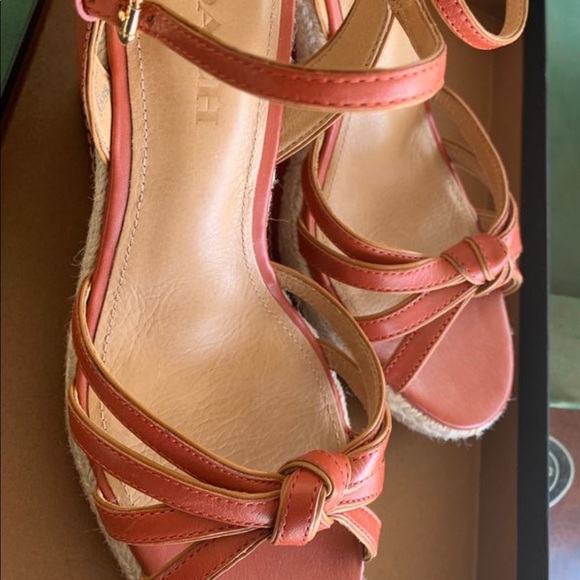 Coach leather wedges - Picture 1 of 5